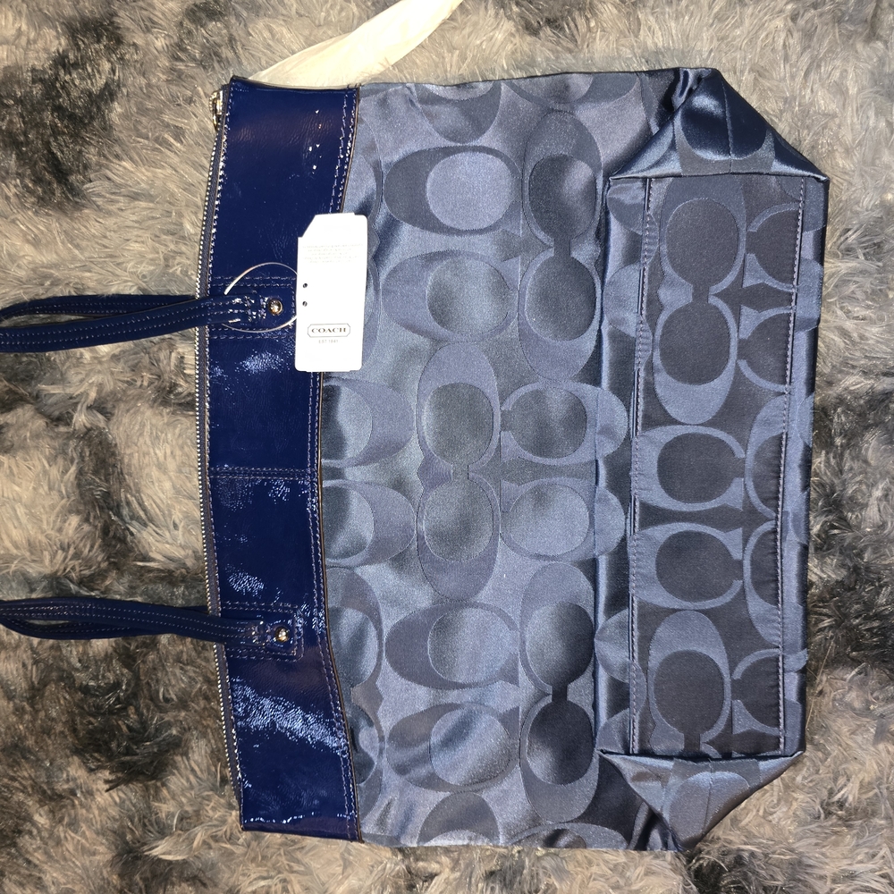 Coach Blue Women's Tote Bag - Picture 2 of 6